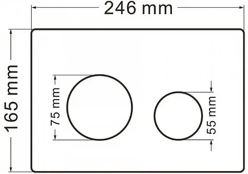 Комплект 5 в 1 Abber Bequem AC1100-AC0105-AC0121 с кнопкой хром глянцевый