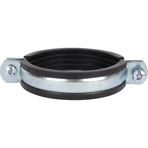 Хомут сантехнический обрезиненный 2½&quot; (75-80мм) Stout SAC-0020-100212