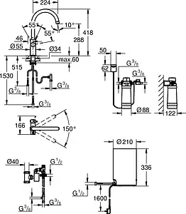 Смеситель для кухни с фильтром и встроенным нагревом воды Grohe Red II Duo суперсталь 30083DC1, 3
