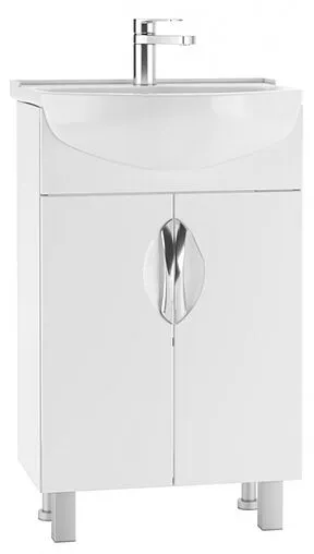 Тумба под умывальник напольная Айсберг Элегия 50 белый DA2401T