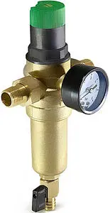 Фильтр тонкой очистки воды с редуктором давления 1&quot;н x 1&quot;н TIM JH-3007, 1