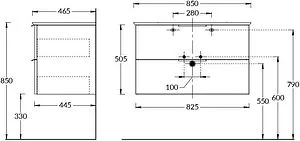Тумба-умывальник подвесная Kerama Marazzi Piano 85 белый PI.85\WHT+PI.wb.85 Тумба-умывальник подвесная Kerama Marazzi Piano 85 белый PI.85\WHT+PI.wb.85, 2
