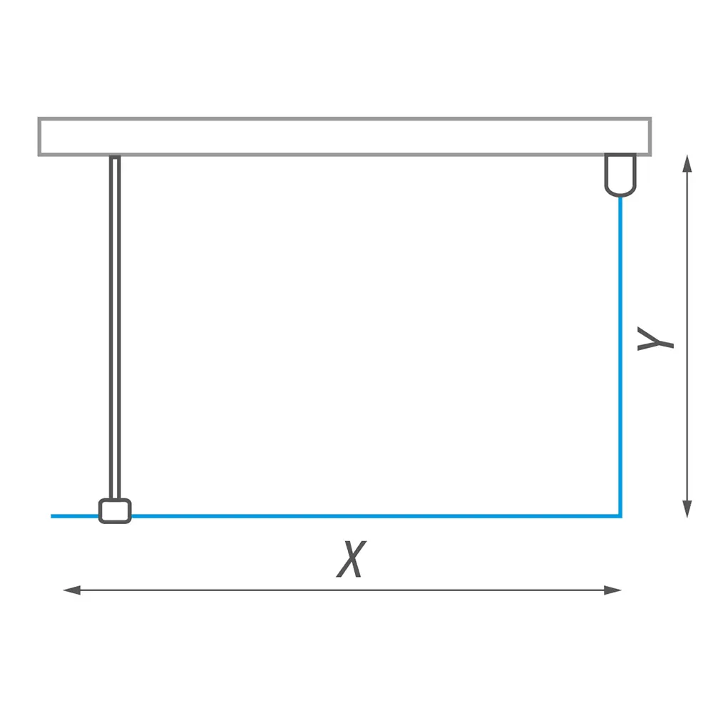 Душевое ограждение 1400x800мм прозрачное стекло Roltechnik Walk WALK F/1400/800 939-1400800-00-02, 4