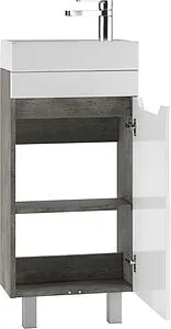 Тумба-умывальник напольный Айсберг Мечта 40 белый/бетон DM2330T+4607152362107 Тумба-умывальник напольный Айсберг Мечта 40 белый/бетон DM2330T+4607152362107, 4