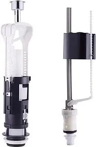 Комплект арматуры для бачка двухрежимный ½&quot; пластик нижний OLI URAL II + UNI BOTTOM ½ 171014, 1