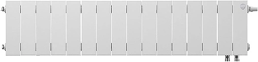 Радиатор биметаллический 16 секций нижнее правое подключение Royal Thermo PianoForte VD 200 Bianco Traffico RTPBTVDR20016 Радиатор биметаллический 16 секций нижнее правое подключение Royal Thermo PianoForte VD 200 Bianco Traffico RTPBTVDR20016