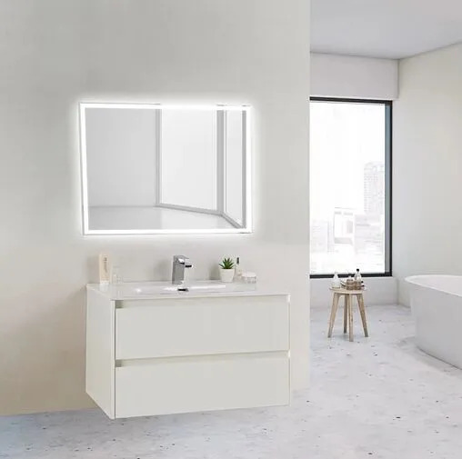 Тумба под умывальник напольная BelBagno KRAFT 80 Bianco Opaco KRAFT39-800/390-2C-PIA-BO