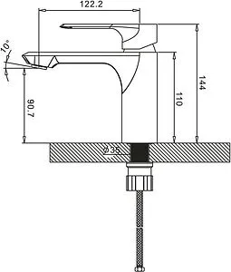 Смеситель для раковины BelBagno Bocco хром BOC-LVM-CRM Смеситель для раковины BelBagno Bocco хром BOC-LVM-CRM, 2