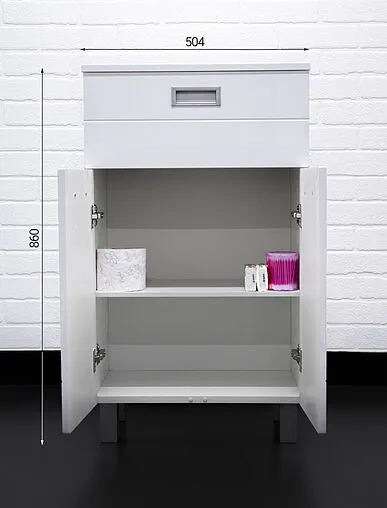 Комод напольный Домино Cube 50 белый DC5015K