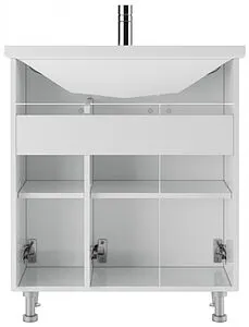 Тумба-умывальник напольная Айсберг Промо 70 белый DP2604T+4607152361650, 5