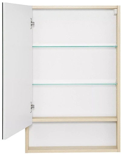 Шкаф-зеркало Aquaton Сканди 55 L белый/дуб верона 1A252102SDB20