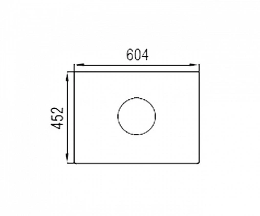Столешница Aquaton Брук 60 белый глянцевый 1A204105BC010