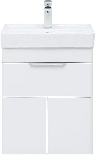 Тумба под умывальник Aquanet Ирис new 50 белый глянец 00310147