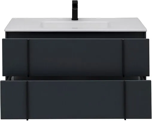 Тумба под умывальник подвесная Allen Brau Reality 100 антрацит 1.32007.AM