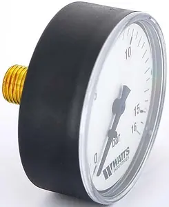 Манометр аксиальный Watts MAL 63мм 16 бар ¼&quot; 10008097, 2