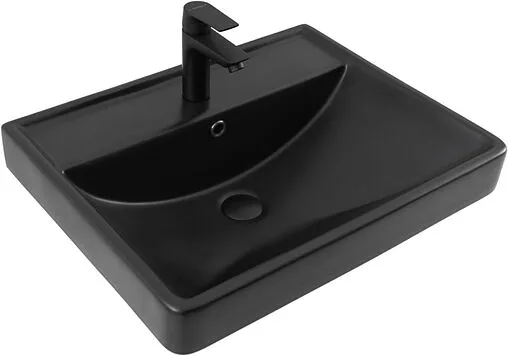 Раковина Aquanet Ирис 60 черный матовый 00329247