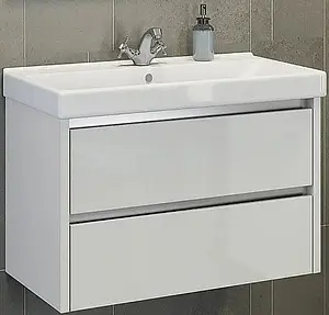 Тумба-умывальник подвесная Comforty Дублин 75 белый 00004137103CF, 1