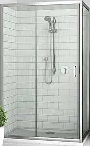 Душевое ограждение 1200x800мм прозрачное стекло Roltechnik Lega Line LLD2+LLB/1200*800 556-1200000-00-02+553-8000000-00-02, 1