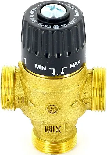 Трехходовой термостатический смесительный клапан ¾&quot; +30...+65°С Kvs 2.3 Uni-Fitt 353G2430