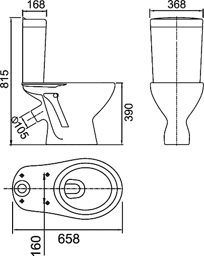 Унитаз-компакт MITO Best белый S-KO-MIR-BES-ST-P-w