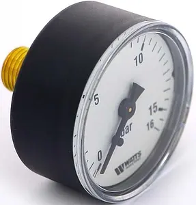 Манометр аксиальный Watts MAL 50мм 16 бар ¼&quot; 10008094, 2
