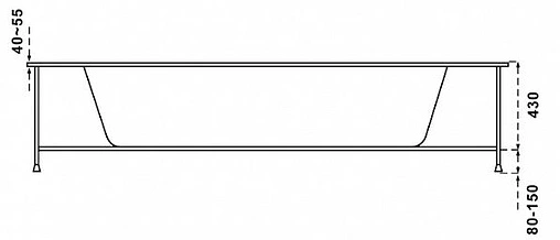Ванна акриловая Bas Аура 150х150 В 00004 Ванна акриловая Bas Аура 150х150 В 00004