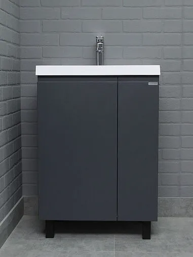 Тумба-умывальник напольный Домино Graffo 60 графит DGr2418T+4627173210164