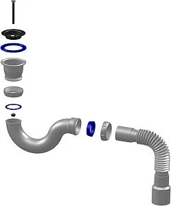 Сифон для душевого поддона Unicorn нержавеющая сталь G32 Сифон для душевого поддона Unicorn нержавеющая сталь G32, 3