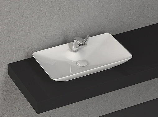 Тумба-умывальник подвесная ISVEA Bei 80 норка/чёрный 21BES064080I10SY50065SV