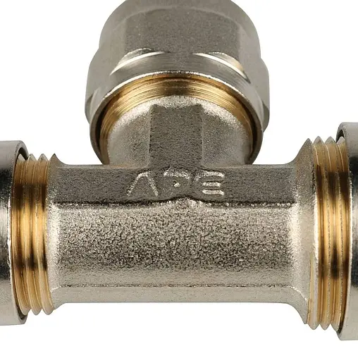 Тройник компрессионный редукционный 20мм x 16мм x 16мм Stout SFS-0010-201616