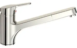 Смеситель для кухни с выдвижным изливом Vidima Joy хром BA080AA, 1