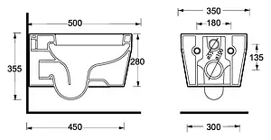 Унитаз подвесной BelBagno Alise белый BB540CH, 2