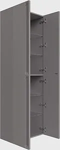 Шкаф-пенал подвесной двухстворчатый Allen Brau Eclipse 2.0 60 платина 1.E1006.PGM 2.0, 3