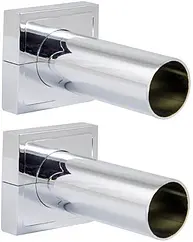 Маскировочная трубка с розеткой 2шт. Schlosser хром 603000045 Маскировочная трубка с розеткой 2шт. Schlosser хром 603000045