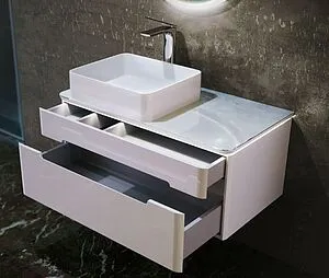 Тумба под умывальник подвесная Jorno Shine 90 белый Shi.01.90/P/W Тумба под умывальник подвесная Jorno Shine 90 белый Shi.01.90/P/W, 5