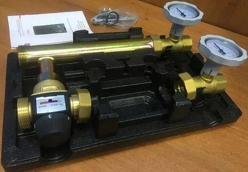 Насосный модуль с термостатическим смесительным клапаном 1½&quot;н х 1&quot;н Wester DN25 0-05-0030 без насоса