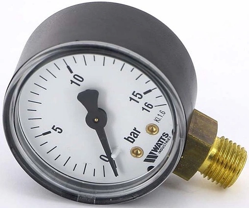 Манометр радиальный Watts MRP 63мм 16 бар ¼&quot; 10007725