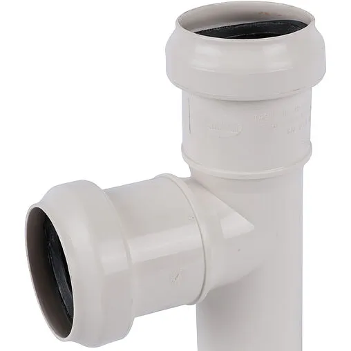 Тройник внутренний бесшумный D=40x40мм Угол 87° Sinikon 508011.K Тройник внутренний бесшумный D=40x40мм Угол 87° Sinikon 508011.K