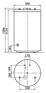 Бойлер косвенного нагрева Protherm FE 200/6BM (30 кВт) 0010015965 Бойлер косвенного нагрева Protherm FE 200/6BM (30 кВт) 0010015965, 2