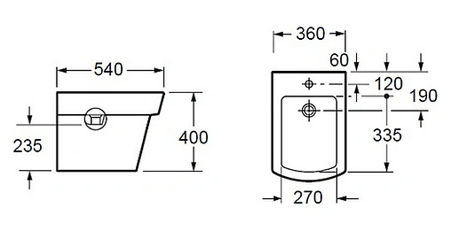 Биде напольное BelBagno Mattino белый BB1060B