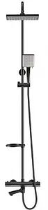 Душевая система с термостатом для ванны Swedbe Hermes чёрный матовый 5117B Душевая система с термостатом для ванны Swedbe Hermes чёрный матовый 5117B, 4