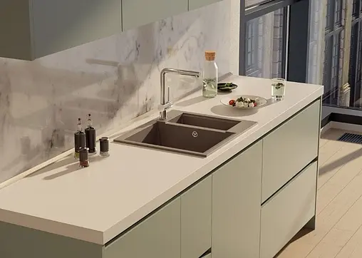 Мойка кухонная Omoikiri Sakaime-60-2-WH белый 4993911