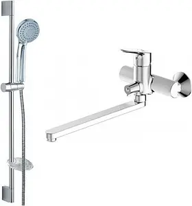 Комплект для ванны 2 в 1 Bravat Drop хром F00409C Комплект для ванны 2 в 1 Bravat Drop хром F00409C, 1