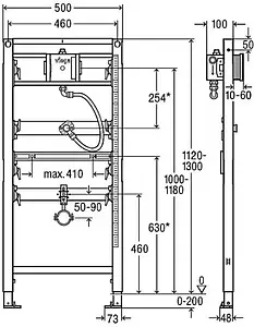 Инсталляция для писсуара Viega Prevista Dry 8560.32 776411, 2