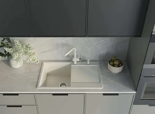 Мойка кухонная Omoikiri Daisen 78T-WH белый 4993522