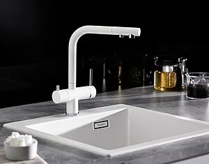 Смеситель для кухни с подключением к фильтру Blanco Fontas II жасмин/хром 525142 Смеситель для кухни с подключением к фильтру Blanco Fontas II жасмин/хром 525142, 3