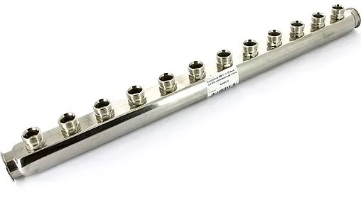 Коллектор распределительный проходной 12 отводов 1&quot;в/в x ¾&quot;ек Uni-fitt 430I4312