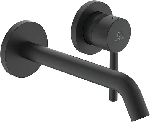 Смеситель для раковины из стены Ideal Standard Ceraline чёрный матовый A6938XG