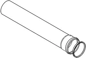 Удлинитель дымохода Ø 80мм L=500мм (Al) Protherm 0020199423, 1