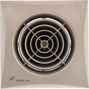 Вентилятор вытяжной Soler & Palau SILENT-100 CZ CHAMPAGNE Вентилятор вытяжной Soler & Palau SILENT-100 CZ CHAMPAGNE, 1